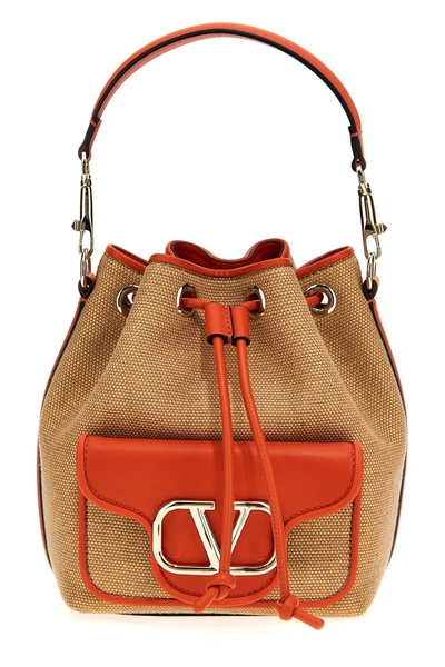 Shop Valentino Garavani Women  Garavani 'locò' Handbag In Orange