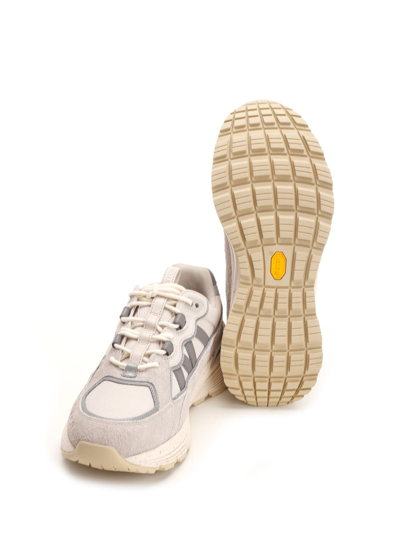 Shop Moncler Lite Runner Sneakers In Beige