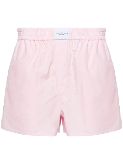 Shop Alexander Wang Classic Boxer Short Clothing In 680 Light Pink