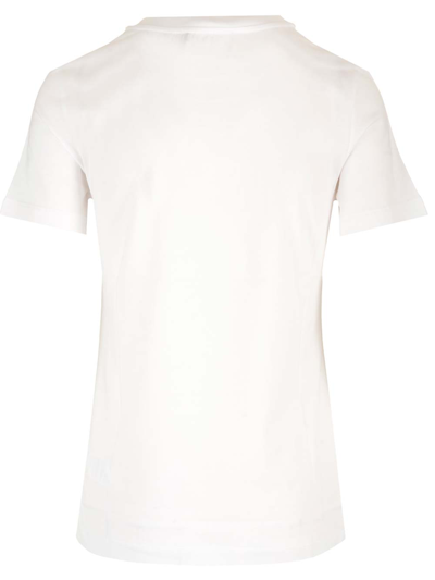 Shop Dolce & Gabbana White T-shirt With Lace Logo Patch