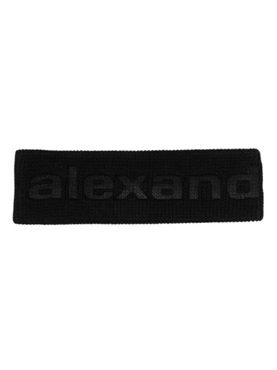 Shop Alexander Wang Deboss Headband Accessories In 001 Black