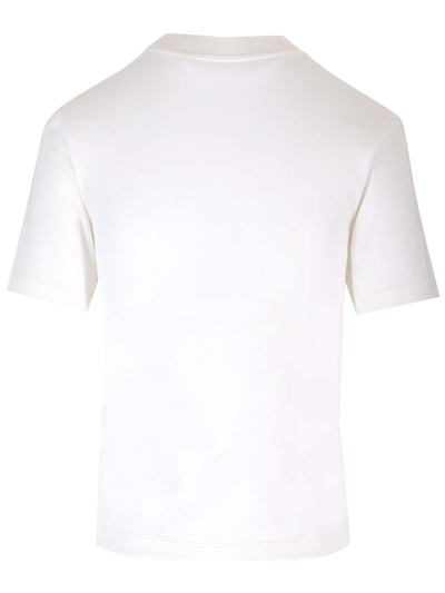 Shop Palm Angels White T-shirt With Logo