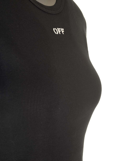 Shop Off-white Black T-shirt With Logo