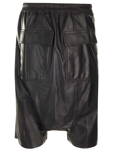 Shop Rick Owens Nappa Bermuda Shorts In Black
