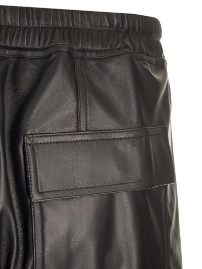 Shop Rick Owens Nappa Bermuda Shorts In Black