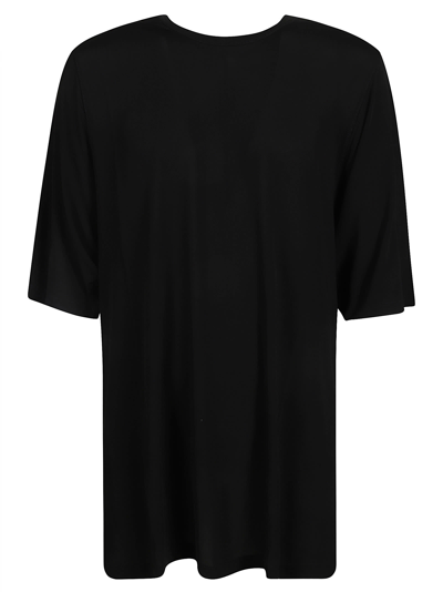 Shop Rick Owens Oversized Round Neck T-shirt In Black