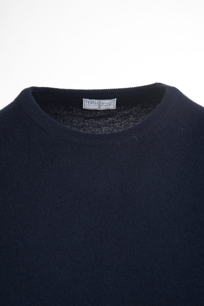 Shop Fedeli Dark Blue Arg Vintage Pullover