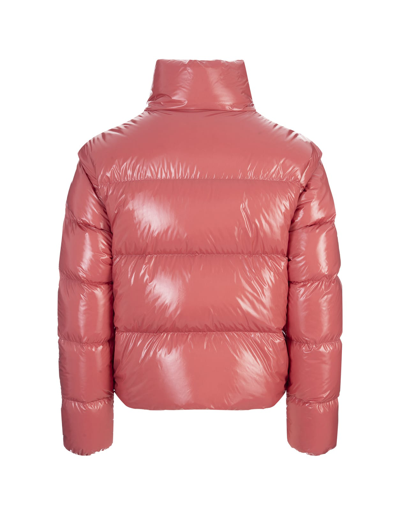 Shop Moncler Pink Almo Down Jacket