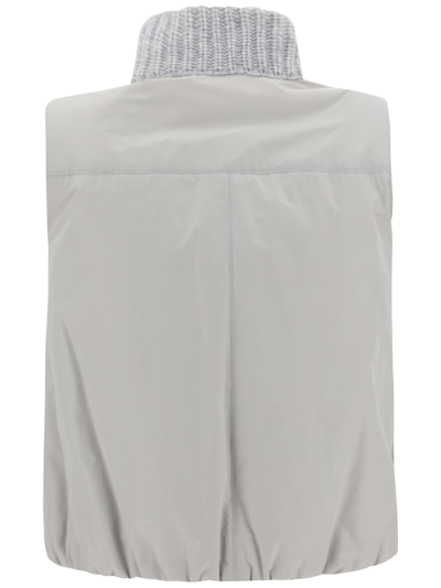 Shop Brunello Cucinelli Vest In Grey