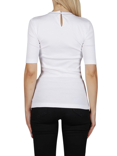 Shop Brunello Cucinelli Embellished Short-sleeved T-shirt In White