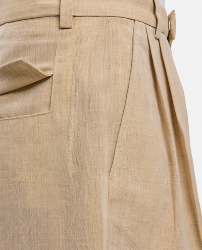 Shop Jacquemus Titolo Trousers In Beige