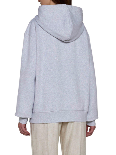 Jacquemus Brode Cotton Hoodie In Gray