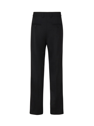 Shop Jacquemus Straight Trousers Le Melo Trousers In Nero