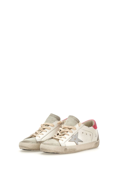 Shop Golden Goose Superstar Classic Sneakers In Bianco