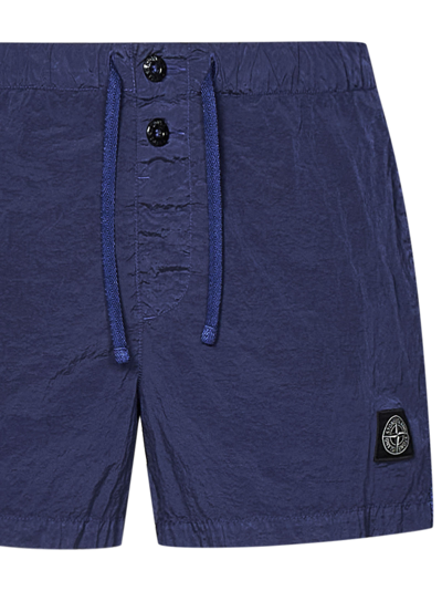 Shop Stone Island Swimsuit In Lavender