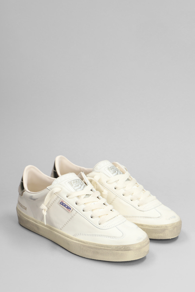 Shop Golden Goose Soul Star Sneakers In White Leather In White/platinum