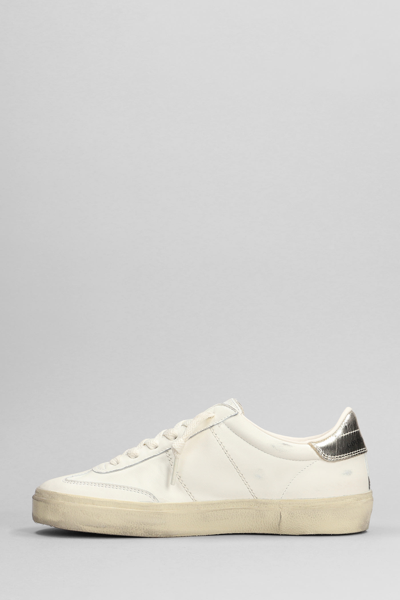 Shop Golden Goose Soul Star Sneakers In White Leather In White/platinum