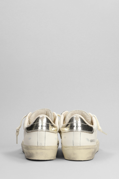 Shop Golden Goose Soul Star Sneakers In White Leather In White/platinum