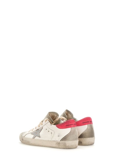 Shop Golden Goose Superstar Classic Sneakers In White/ice/silver/lobster Fluo