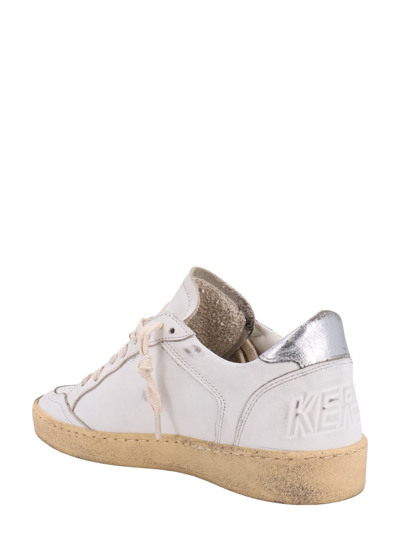 Shop Golden Goose Ball Star Sneakers In White/ice/silver