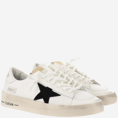 Shop Golden Goose Stardan Sneakers In White/black