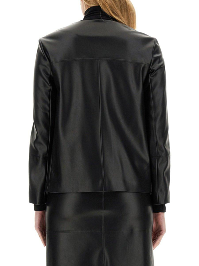 Shop 's Max Mara Crewneck Long-sleeved Jacket In Black