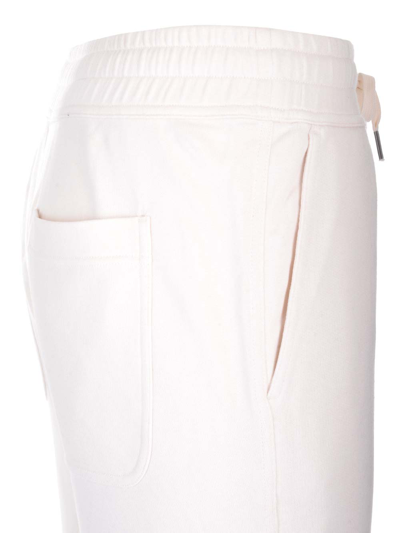 Shop Tom Ford White Lounge Trousers In Ivory