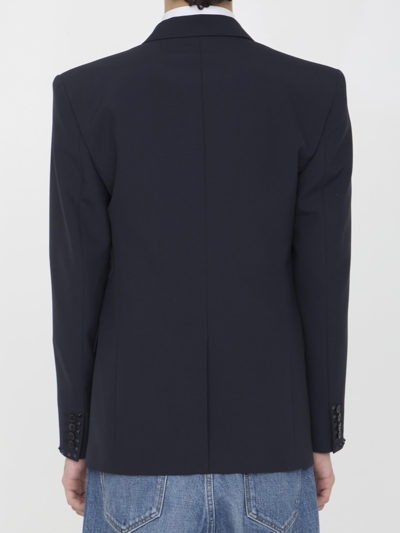 Shop Valentino Single-breasted Jacket In Blue