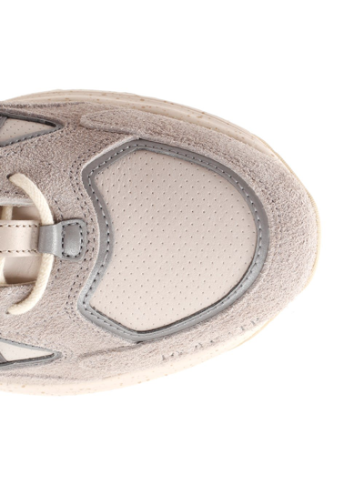 Shop Moncler Lite Runner Sneakers In Grey