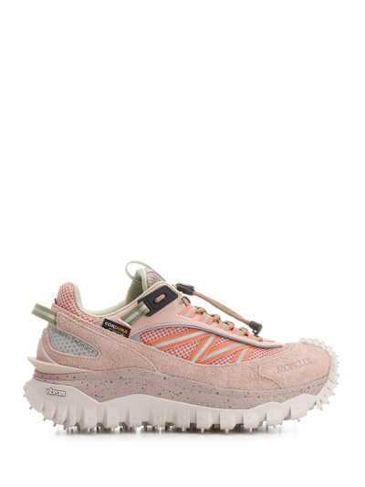 Shop Moncler Trailgrip Gtx Sneakers In Rose