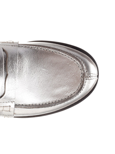 Shop Golden Goose Jerry Loafer In Silver