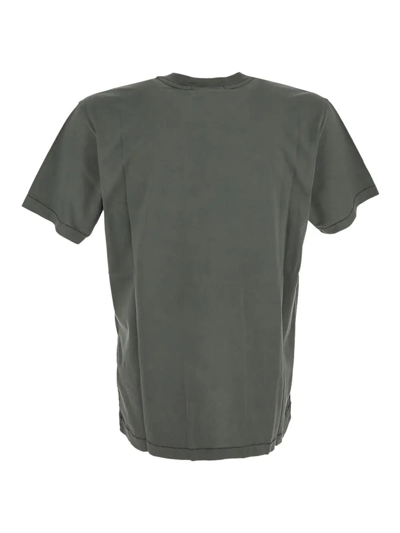 Shop Stone Island Cotton T-shirt In Verde