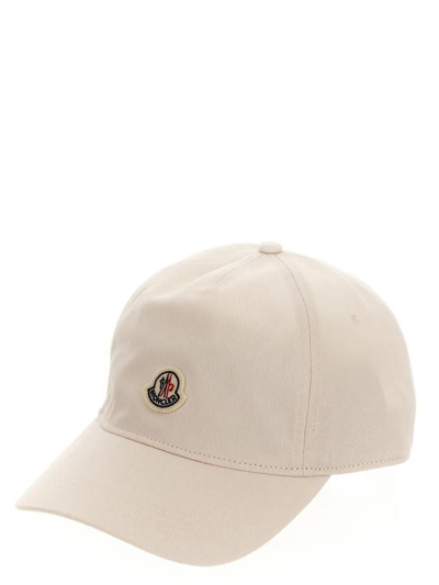 Shop Moncler Cotton Baseball Hat In White