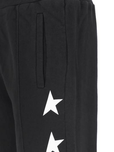 Shop Golden Goose Star Print Track Pants In Black/white