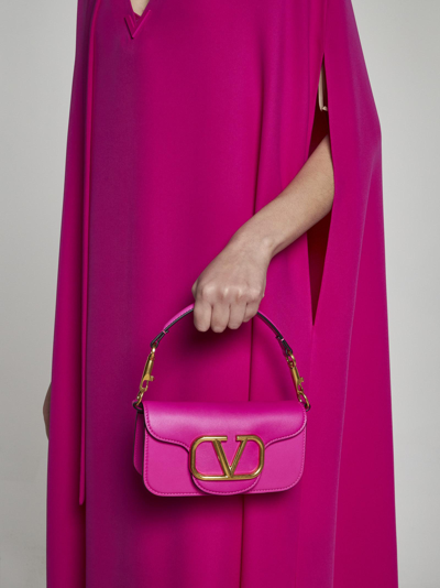 Shop Valentino Loco Small Leather Bag In Pink Pp