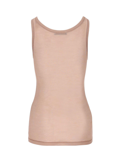 Shop Prada Logo-detailed Sleeveless Top