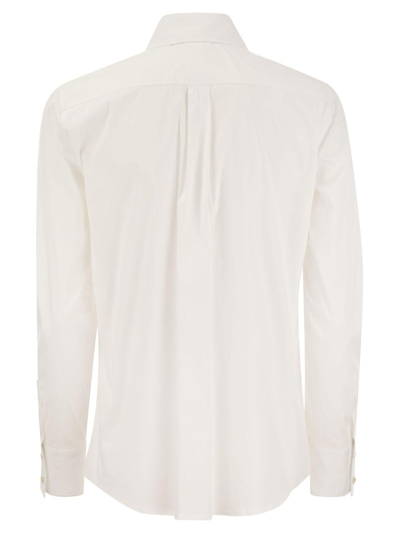 Shop Max Mara Buttoned Long-sleeved Shirt In White