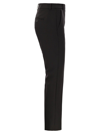 Shop Weekend Max Mara Straight Fit Trousers In Black