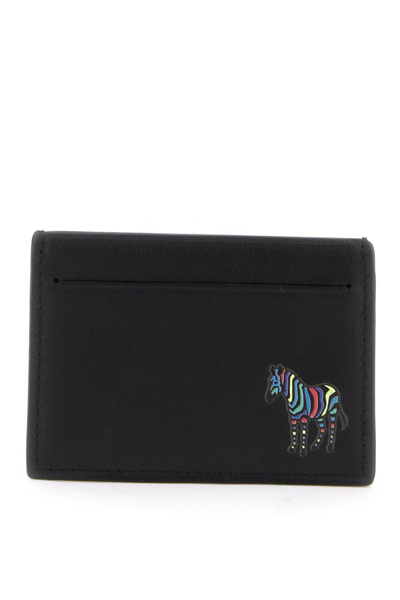 Shop Ps By Paul Smith Zebra Stripe Cardholder In Black (black)