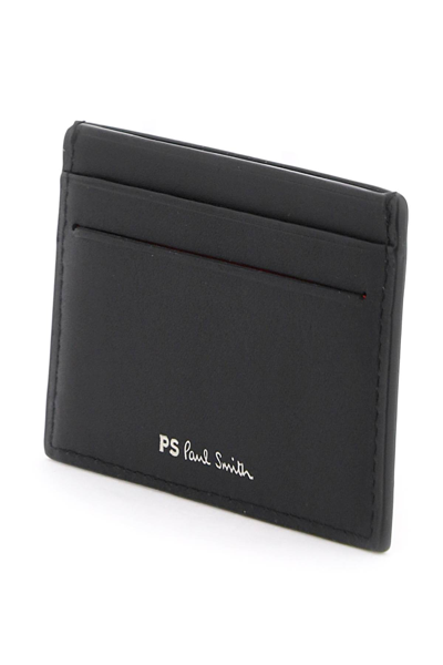 Shop Ps By Paul Smith Zebra Stripe Cardholder In Black (black)