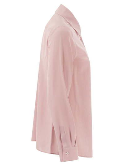 Shop Weekend Max Mara Buttoned Long-sleeved Shirt In Pink