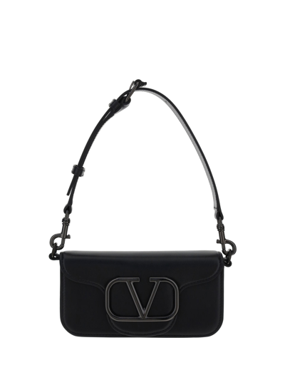 Shop Valentino Mini Loc Oulder Bag In Black
