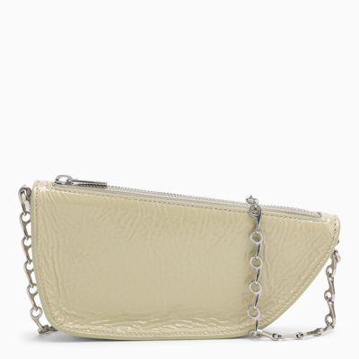 Shop Burberry Shield Micro Shoulder Bag In Ivory
