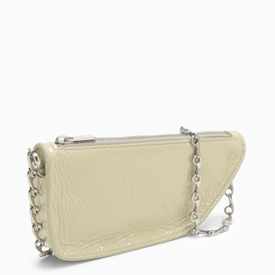 Shop Burberry Shield Micro Shoulder Bag In Ivory
