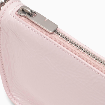 Shop Burberry Shield Micro Pink Shoulder Bag In Cameo