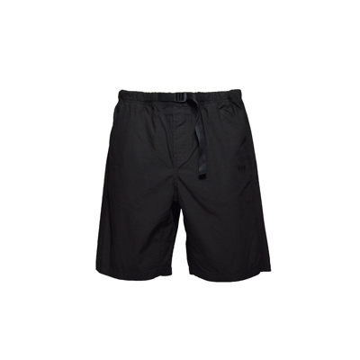 Shop Msgm Buckle-strap Fastened Thigh-length Shorts In Black