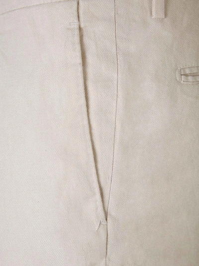 Shop Boglioli Plain Linen Suit In Ivori