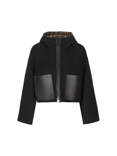 Shop Fendi Jackets In Black