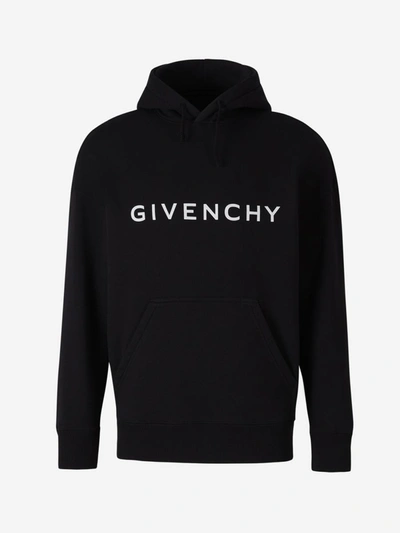 Shop Givenchy Archetype Hooded Sweatshirt In Negre