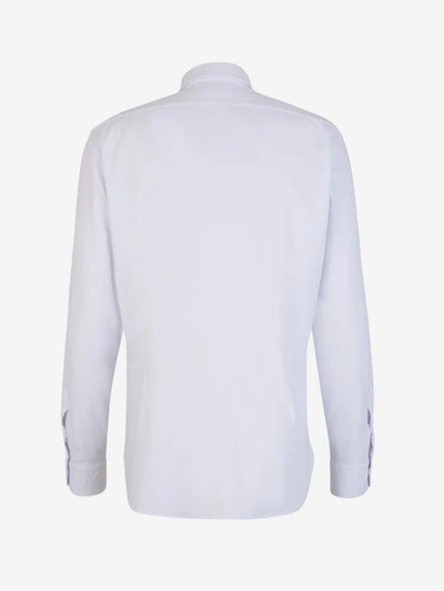 Shop Vincenzo Di Ruggiero Stretch Knit Shirt In Blanc